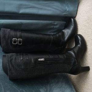 Knee high women's black boots
